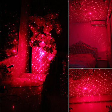 étoiles laser au plafond de la chambre